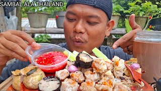 MUKBANG DIMSUM SAMBAL THAILAND [upl. by Ennail]