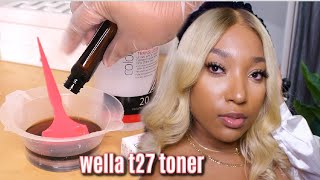 TONE 613 BLONDE HAIR FOR BROWN SKIN  Wella T27 Ft Dharmaray Collection [upl. by Sremlahc]