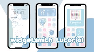 Widgetsmith Tutorial 2023  how to make and custom widget✨ [upl. by Sairu]