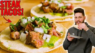 Perfect Steak Tacos for Taco Tuesday Easy Carne Asada Tacos [upl. by Joseito]