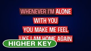 Adele  Lovesong Acoustic Version  Karaoke Higher Key [upl. by Teena]