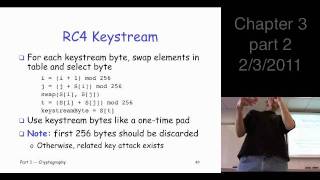 Chapter 3 part 2 Symmetric Key Crypto  stream ciphers RC4 [upl. by Vish]