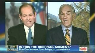 Ron Paul On CNNs The Arena With Eliot Spitzer 05132011 [upl. by Aitsirhc]