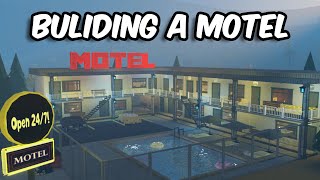 BUILDING A REALISTIC MOTEL IN BLOXBURG [upl. by Akli617]