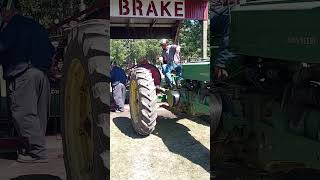 John Deere 60 on the prony brake dynotest johndeeretractor wmstr pronybrake hp [upl. by Eelaras]