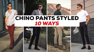 10 Ways to Wear Chino Pants  Mens Outfits  Parker York Smith [upl. by Reginald]