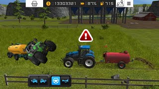 FS 18 TIMELAPSE  FERTILIZE ALL GRASS FEILD IN FARMING SIMULATOR 18 FS18 [upl. by Vanda495]