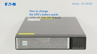 How to change the UPSs battery pack 5PX22003000RT2UG2 [upl. by Abbate]