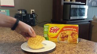 Eggo Homestyle Waffles 10 Pack Unboxing [upl. by Ajssatsan]