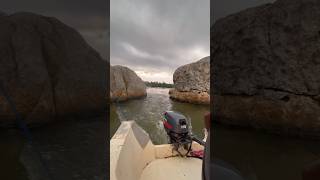 Koggala lake safari dangerous ride through rocks [upl. by Kcirderfla188]