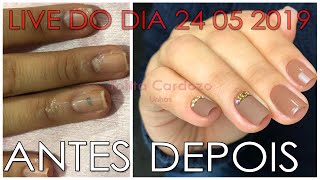 Unhas Decoradas com Pedraria  Live do dia 24 05 2019 [upl. by Meletius]