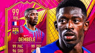 99 DEMBOUZ 😍 99 Futties Dembele Player Review  FIFA 22 Ultimate Team [upl. by Eveivaneg231]