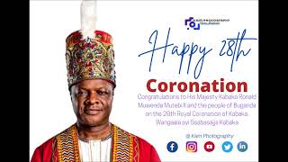 Kabakas 28th Coronation 31July2021  Buganda Anthem by Shalom Acapella [upl. by Rafaelle]