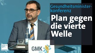 Gesundheitsministerkonferenz Plan gegen die vierte Welle [upl. by Knipe]