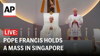 LIVE Pope Francis holds a Mass in Singapore [upl. by Elimac537]