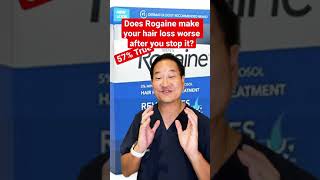 Does Rogaine make your hair loss worse after you stop it [upl. by Matless]