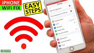 iPhone not connecting to WiFi  iPhone won’t connect to WiFi even with correct Password [upl. by Anoik668]