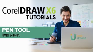 Corel Draw X6 Tutorials in UrduHindi part 24 pen tool [upl. by Hsekin]