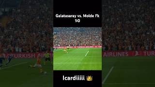 Galatasaray vs Molde Fk 🔥 Icardi 10 galatasaray championsleague cimbom playoff playoffs gs [upl. by Asilenna167]