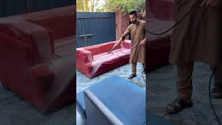 sofa cleaning at home  Sofa Cleaning  Carpet Cleaning  cleaning Services shorts viralvideo [upl. by Penthea]