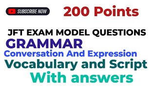 jft basic test  exam questions and answers jft basic test  exajft basic test  exam [upl. by Zysk517]