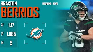 MIAMI DOLPHINS Braxton Berrios ᴴᴰ [upl. by Agem]