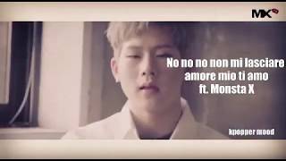 No no no non mi lasciare amore mio ti amo ft Monsta X Kpopper mood [upl. by Enayr]