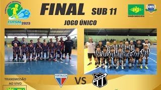 Campeonato Cearense de Futsal 2023 Fortaleza 🆚 Ceará  SUB 11  FINAL [upl. by Dnomsaj]