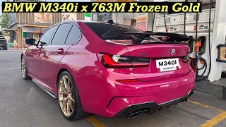 BMW M340i กับล้อ 763M Frozen Gold ขอบ 20 นิ้ว  Carbon Fiber Wing  Ep81 [upl. by Eniortna355]