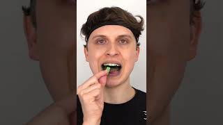 Green Candy vs Face Mask ASMR [upl. by Jabe]