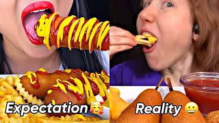 Mukbangers EXPECTATIONS VS REALITY 😵‍💫 [upl. by Guibert516]