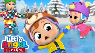 ¡Vamos a Patinar Sobre Hielo ⛸️ ❄️  Canciones Infantiles de Bebé Juan  Little Angel Español [upl. by Lemhar]