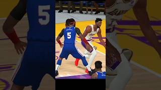 nba2k24myteammobile Embiid 絲滑轉身後灌籃🔥 [upl. by Nalani]