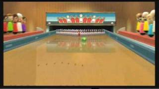 Wii Sports Resort  Bowling 100Pin Game [upl. by Attenna614]