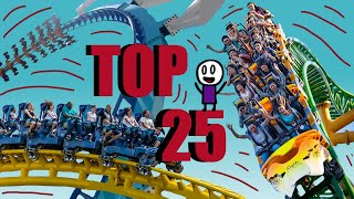 The Top 25 BEST Coasters in the US [upl. by Mehitable]