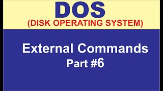 Part 6  MSDOS  External Commands  ATTRIB  DOSKEY  In Hindi [upl. by Nirtak429]