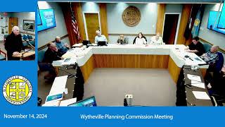 Wytheville Planning Commission Meeting November 14 2024 [upl. by Annazus430]