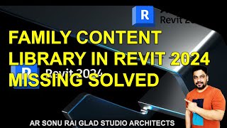 MISSING FAMILY CONTENT LIBRARY IN REVIT SOLVED revit [upl. by Assyle]