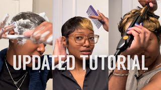 Updated Pixie Cut Tutorial  Micd Up [upl. by Ominorej846]