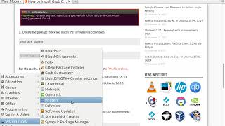 How to Install Grub Customizer and using Ubuntu Lubuntu 1710 [upl. by Ayela878]