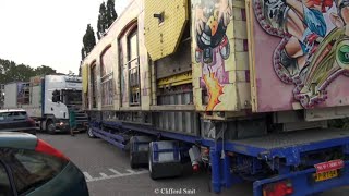 Kermis Volendam 2023 Transport en opbouw Deel 2 [upl. by Clardy118]