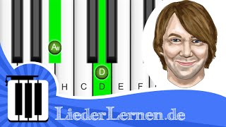 Die Prinzen  Küssen Verboten  Klavier lernen  Musiknoten  Akkorde [upl. by Ilzel]