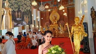 थाई लोग बुद्ध मंदिर में कैसे पूजा करते हैं  Bangkok Buddha Temple  Relaxing Music peace for mind [upl. by Silma856]