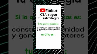 Que es un CTA de YouTube shorts [upl. by Anelec]