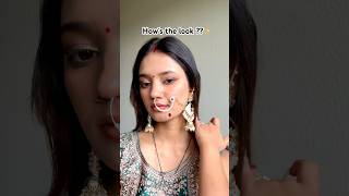 Do you like nath  nose ring 😍 nosering nathhack nath noserings indianlook indianmakeup [upl. by Martell860]