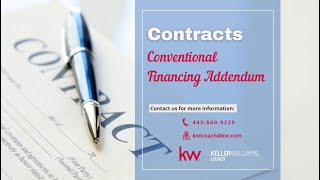 Conventional Financing Addendum [upl. by Siseneg425]