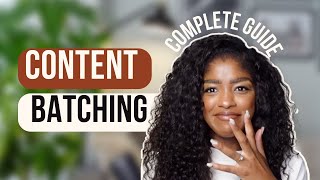 1 month of content in 1 hour  Updated guide to content batching amp planning  free content calendar [upl. by Lehsreh]