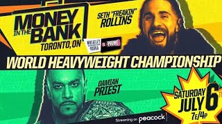 FULL MATCH  Seth Rollins vs Damian Priest WWE Money in the Bank 2024 [upl. by Eelrahc]