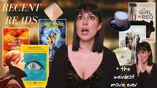 mood reading vlog  amp a movie review  5 books [upl. by Eicyaj]