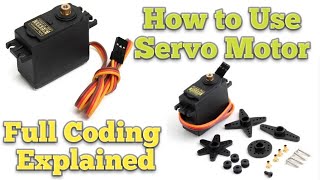 How to use a Servo Motor Arduino Coding Full Explained [upl. by Glynnis]